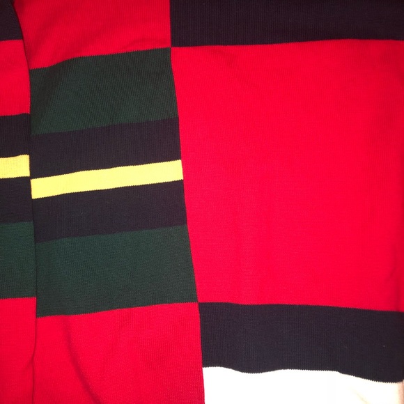 VTG Men’s Red Long Sleeve Sportswear Sweater. - Picture 7 of 7